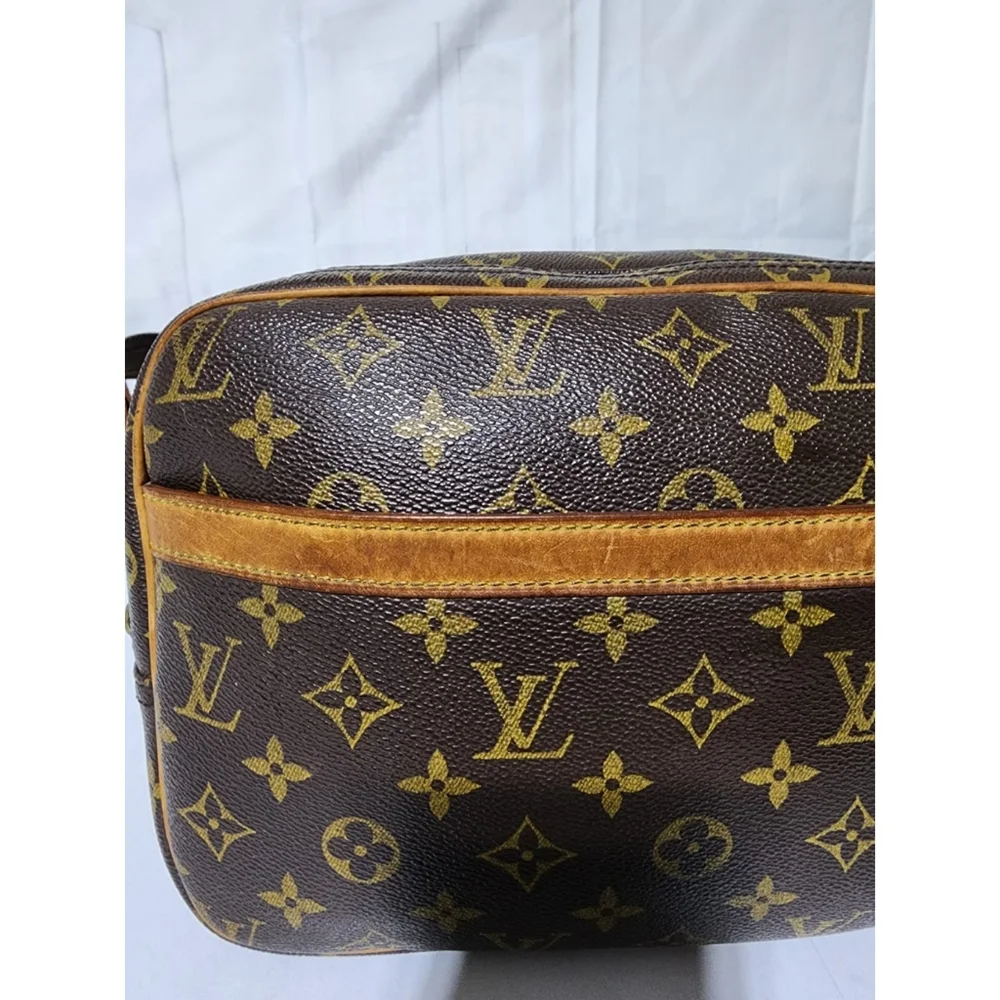 Louis Vuitton Reporter Shoulder Bag Brown/Beige